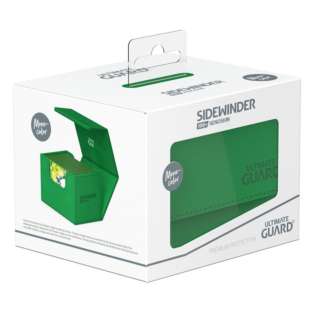 Ultimate Guard Sidewinder Deckbox in Grün für 100 double sleeved Sammelkarten