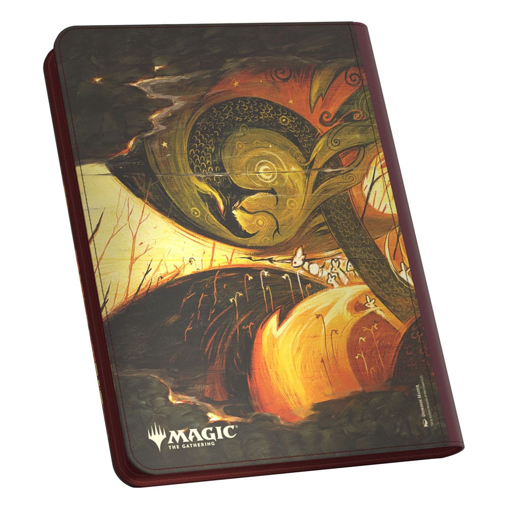 Das Zipfolio 360 von Ultimate Guard im MTG Bloomburrow Design "Season of Loss" zeigt die Rückseite