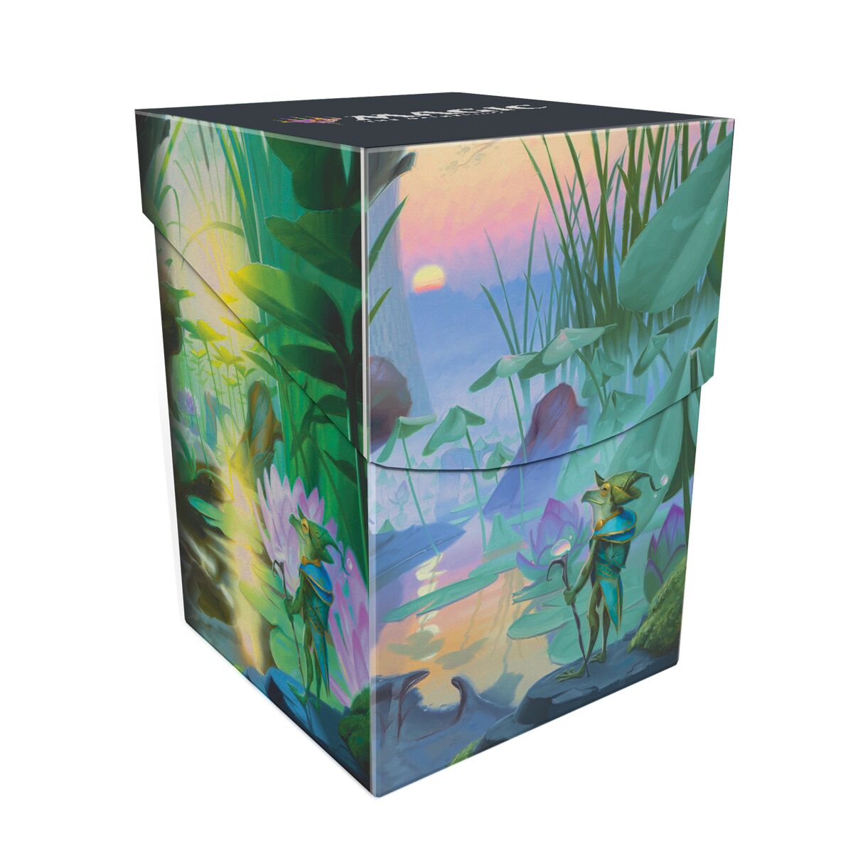 Die 100+ Deck Box von Ultra Pro im MTG Bloomburrow Season Lands Design "Island"