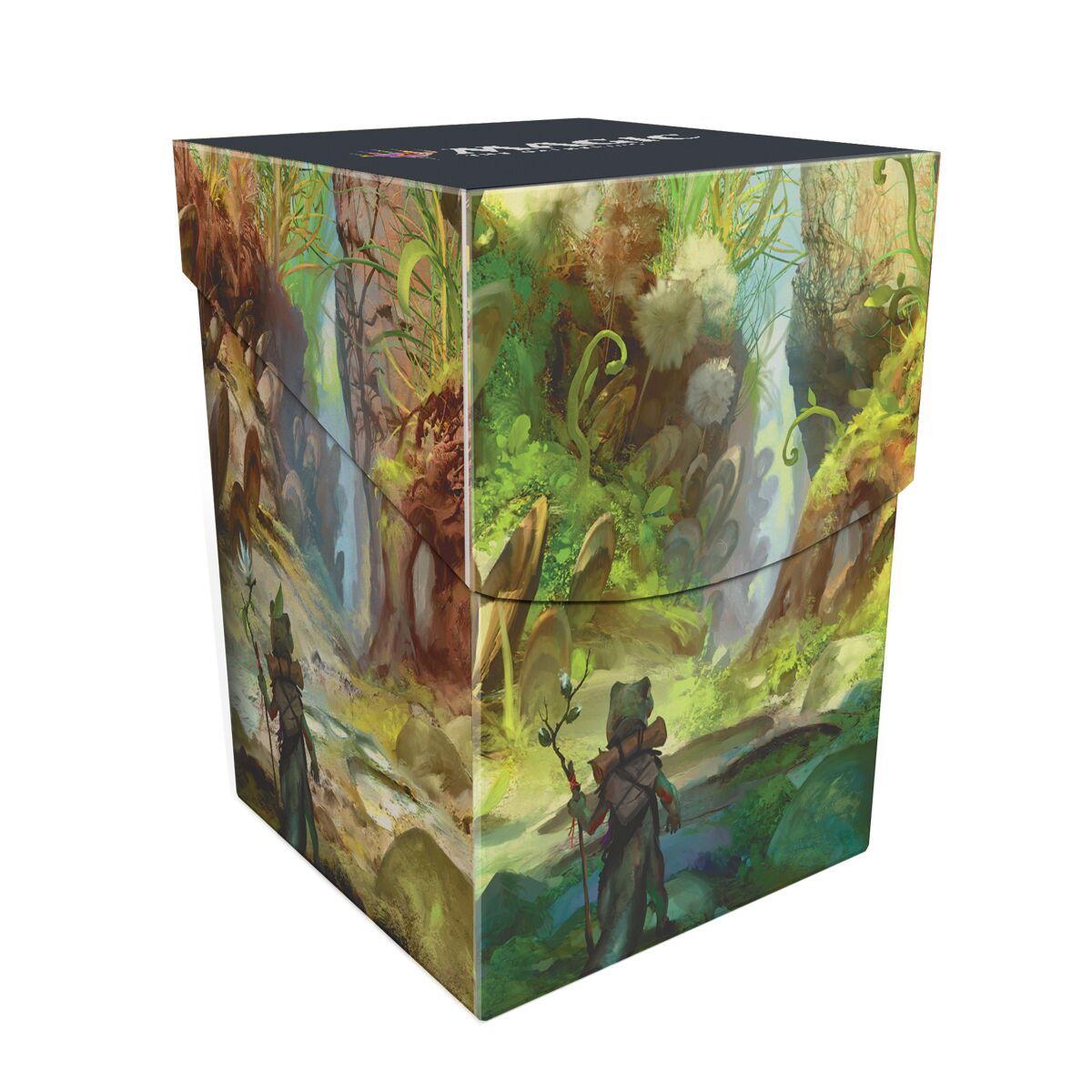 Die 100+ Deck Box von Ultra Pro im MTG Bloomburrow Season Lands Design "Swamp"