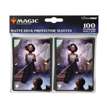 Ultra Pro Deck Protector Sleeves mit dem Commander Aminatou der Magic The Gathering Erweiterung Duskmourn - Haus des Schreckens