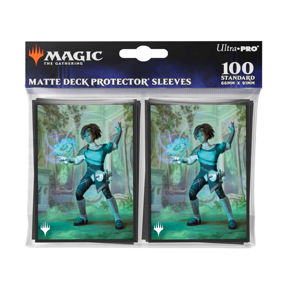 Ultra Pro Deck Protector Sleeves mit dem Commander Zimone der Magic The Gathering Erweiterung Duskmourn - Haus des Schreckens