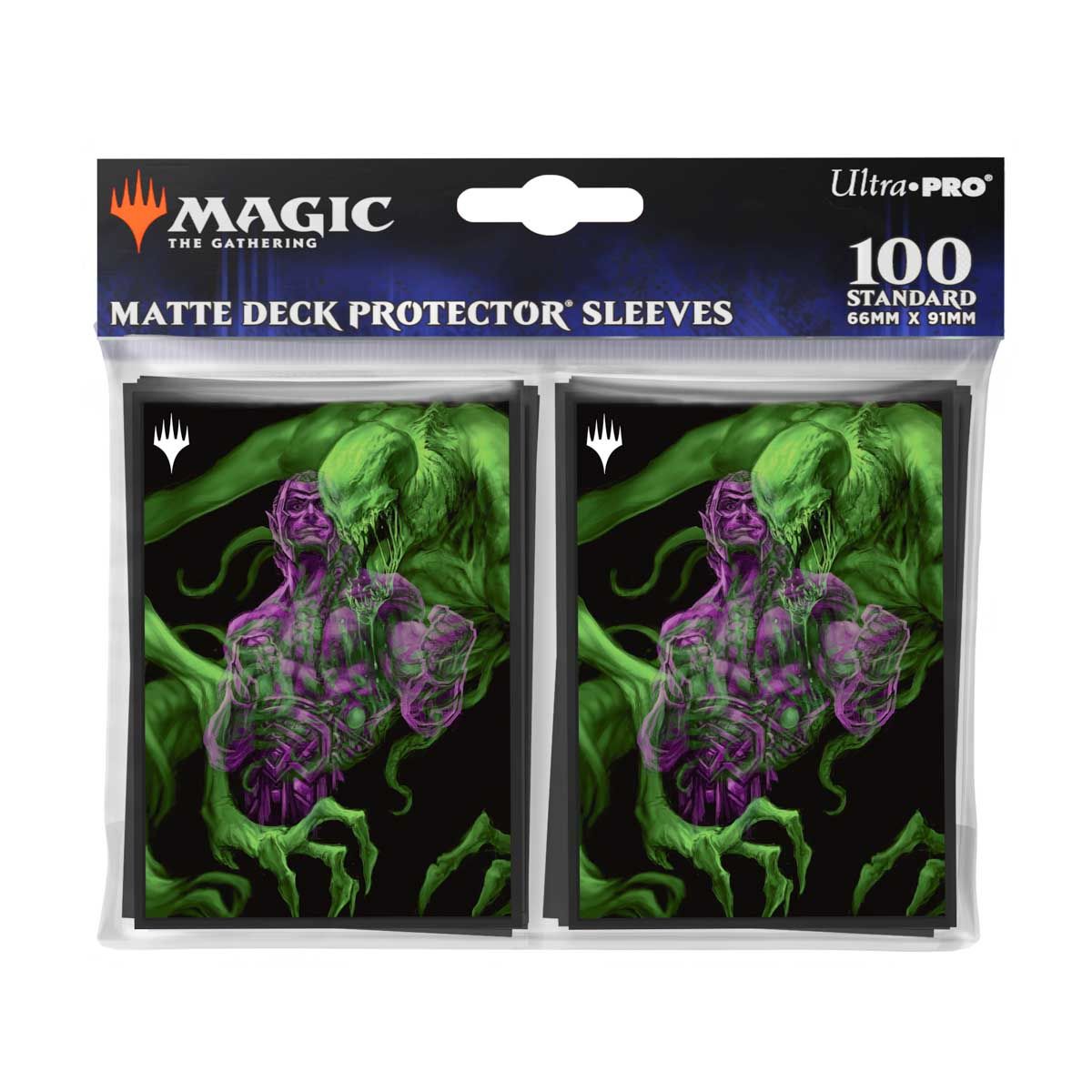 Ultra Pro Deck Protector Sleeves mit Double Exposure Art von Tyvar der Magic The Gathering Erweiterung Duskmourn - Haus des Schreckens