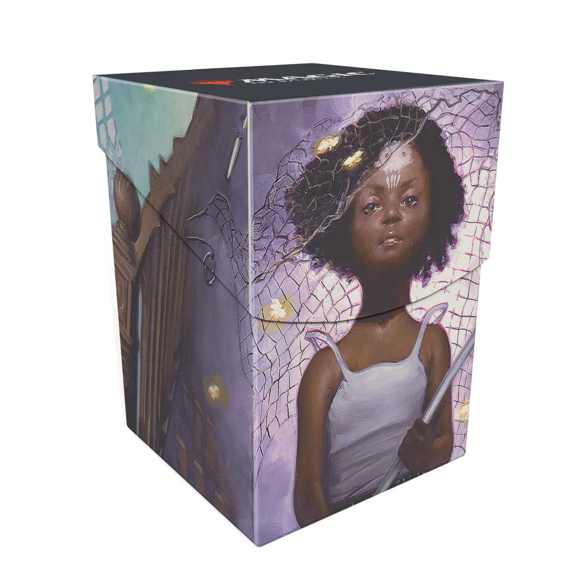 Ultra Pro 100+ Deck Box mit MTG Duskmourn Commander Artwork von Aminatou