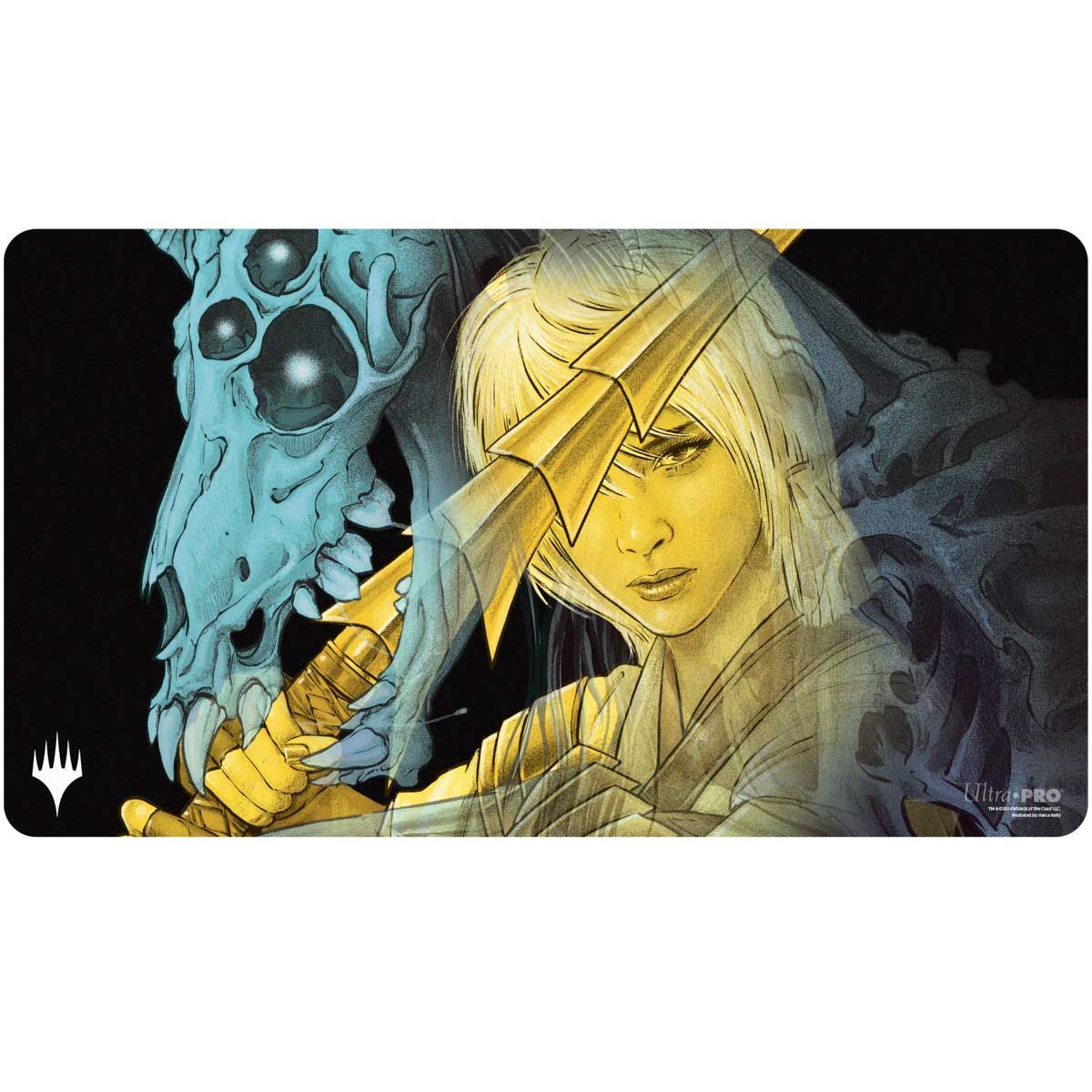 Ultra Pro Playmat mit dem alternativen Artwork von The Wandering Rescuer der MTG Erweiterung Duskmourn - Haus des Schreckens