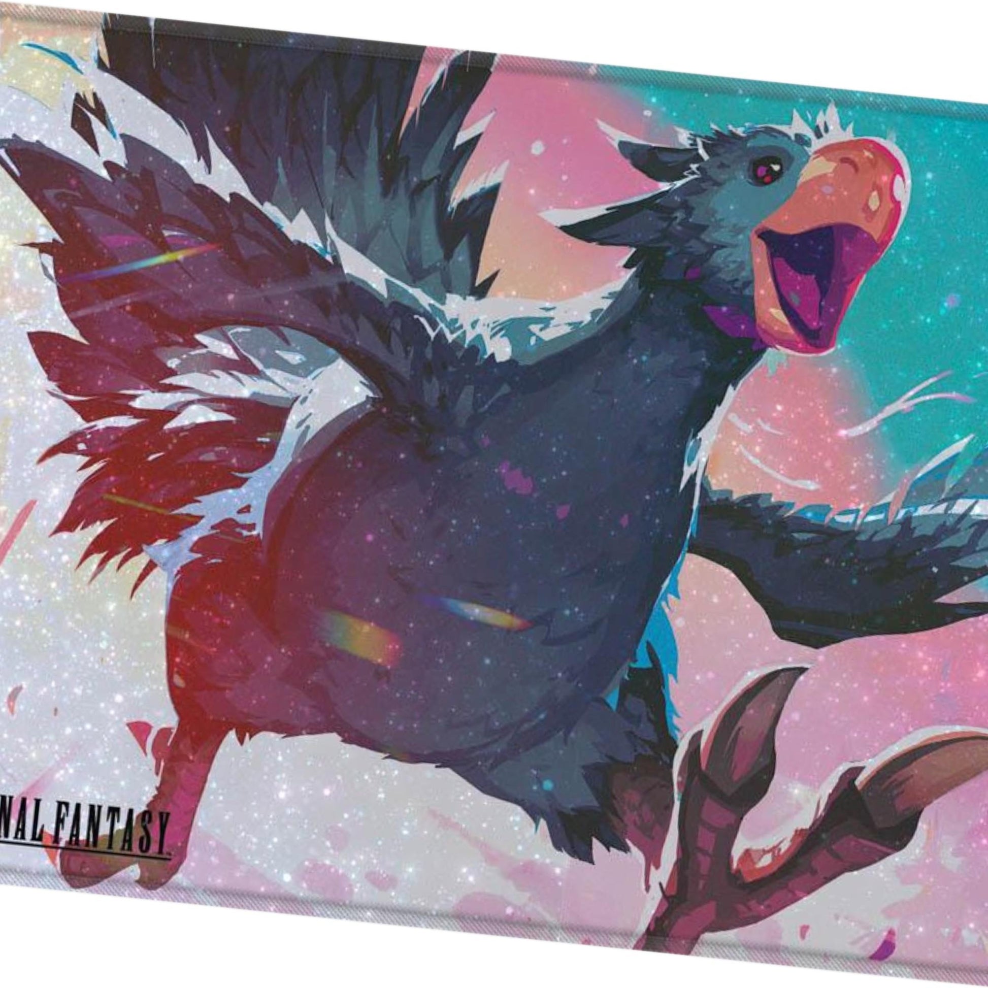 traveling chocobo mtg final fantasy MTG Final Fantasy Playmat Traveling Chocobo (Black)