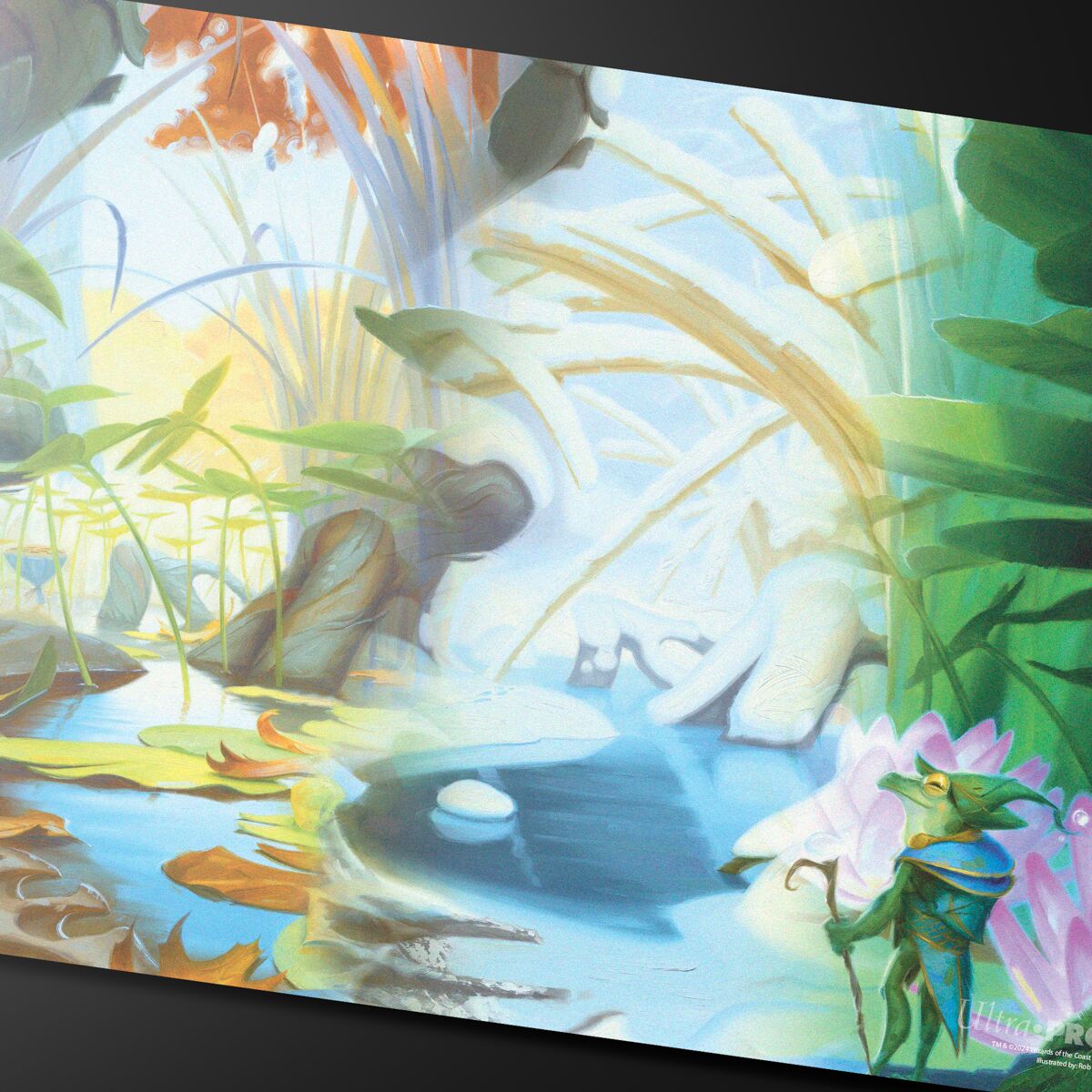 Das Artwork der Play-Mat von Ultra Pro im MTG Bloomburrow Season Lands Design "Island"