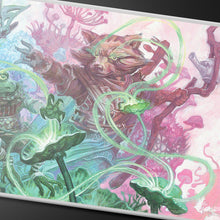 Das Artwork der Stitched Playmat von Ultra Pro im MTG Bloomburrow Design "Sylvan Tutor"