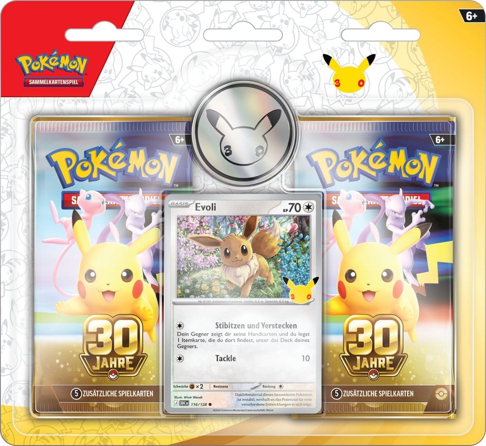 Pokémon TCG: 30 Jahre 2er-Pack Blister (Deutsch)
