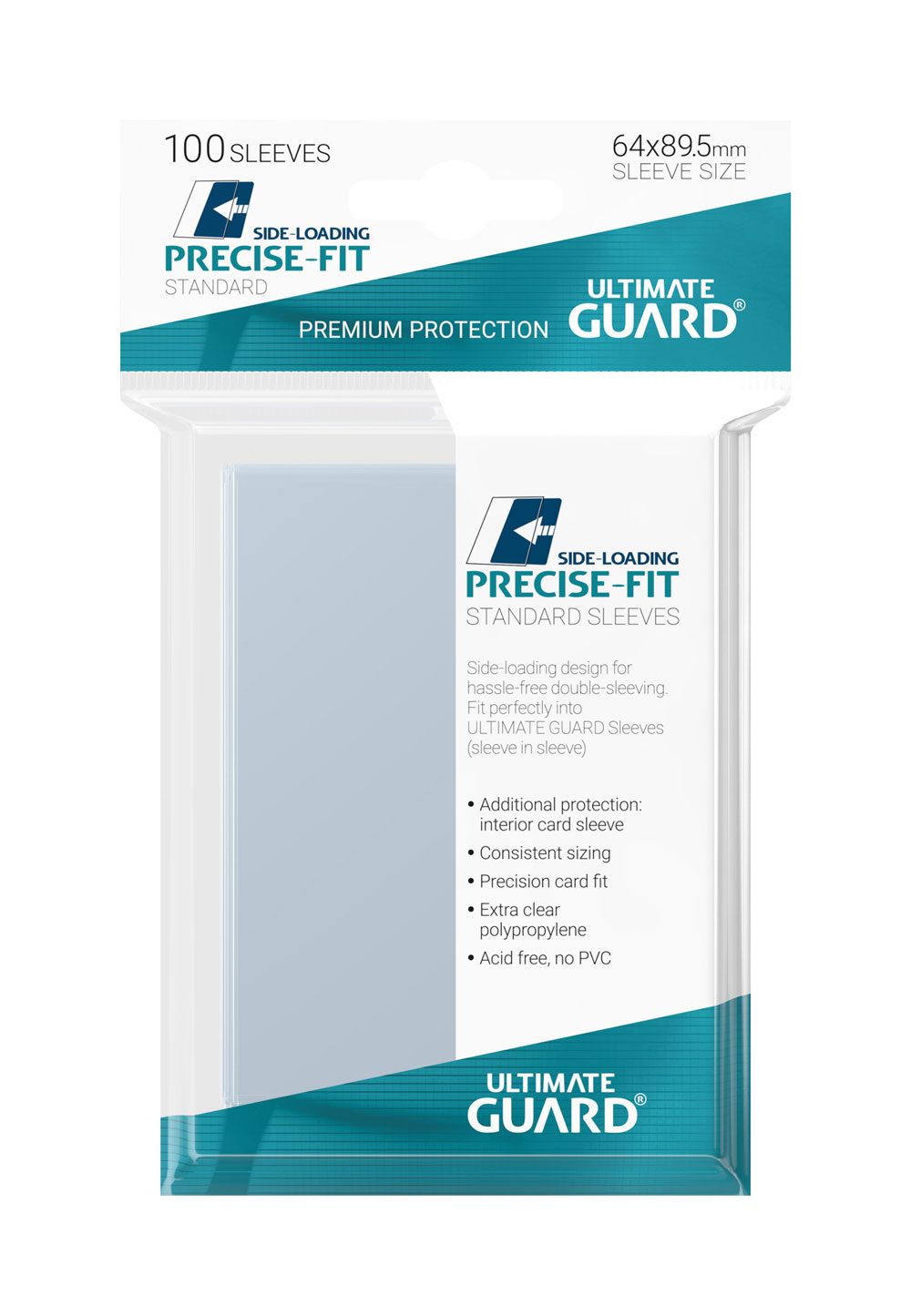 Ultimate Guard Precise-Fit Sleeves Standard Size (100) – Side-Loading Inner Sleeves