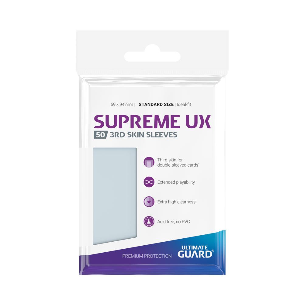 Ultimate Guard Supreme UX 3rd Skin Sleeves (50) – Standardgröße Outer Hüllen