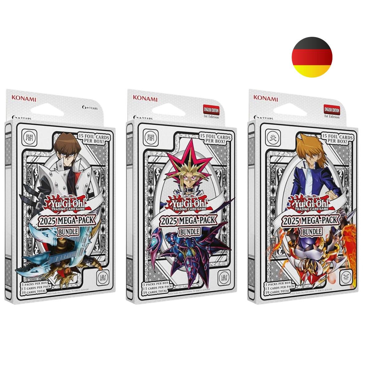 Yu-Gi-Oh! TCG Mega-Pack 2025 – 3er Booster Bundle (Deutsch)