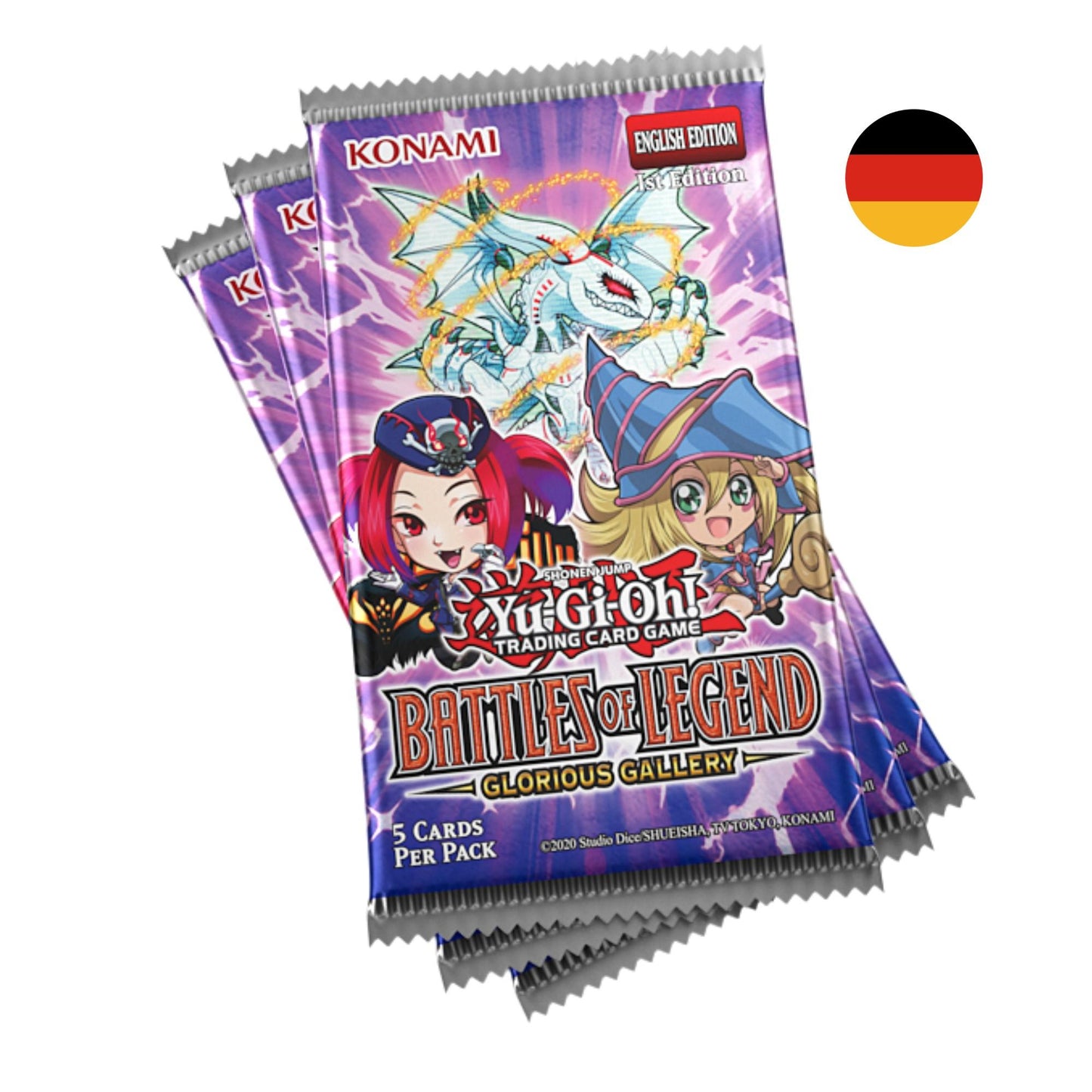 Yu-Gi-Oh! Battles of Legend: Glorious Gallery – Booster-Display (Deutsch)